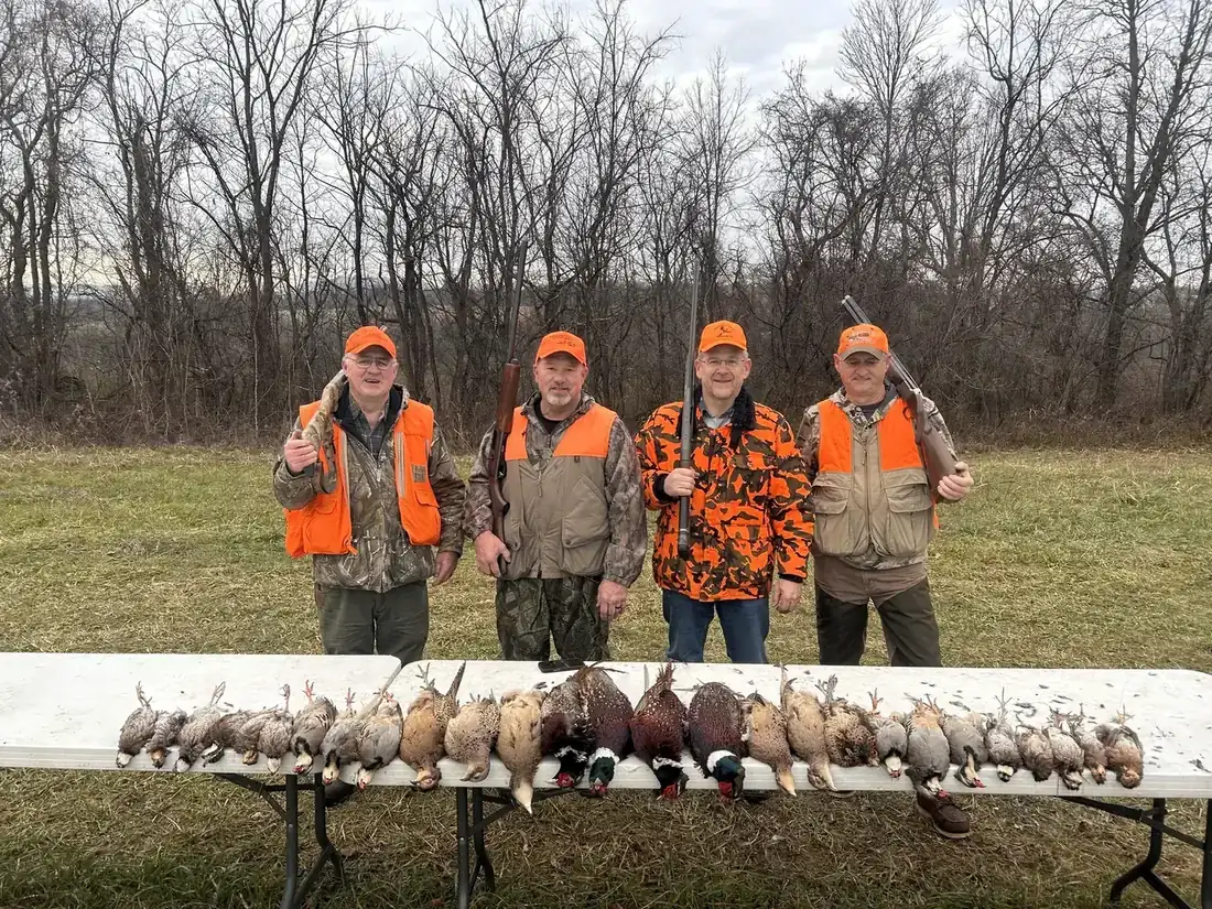 A group of five with the day's birds