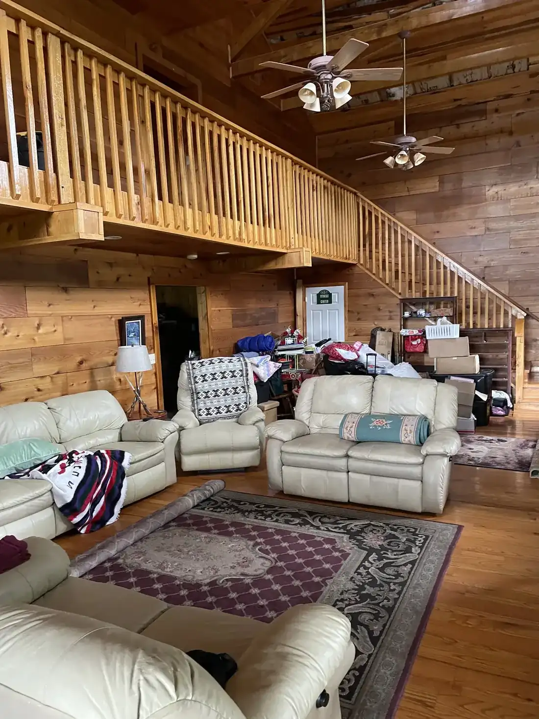 The great room inside the R&D Adventures lodge